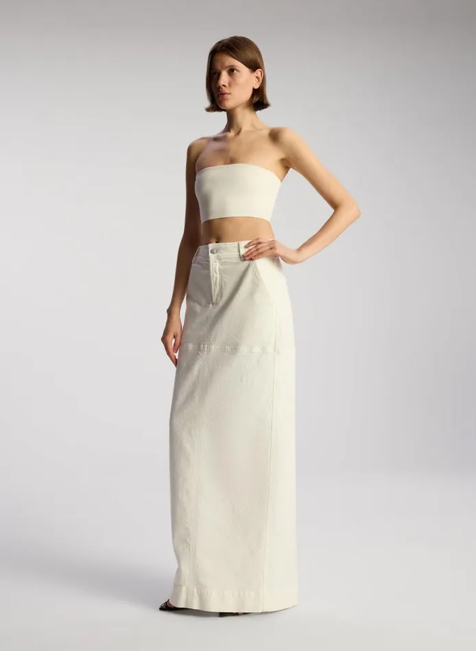 Women Tops ALC Dean Compact Knit Bra Off White