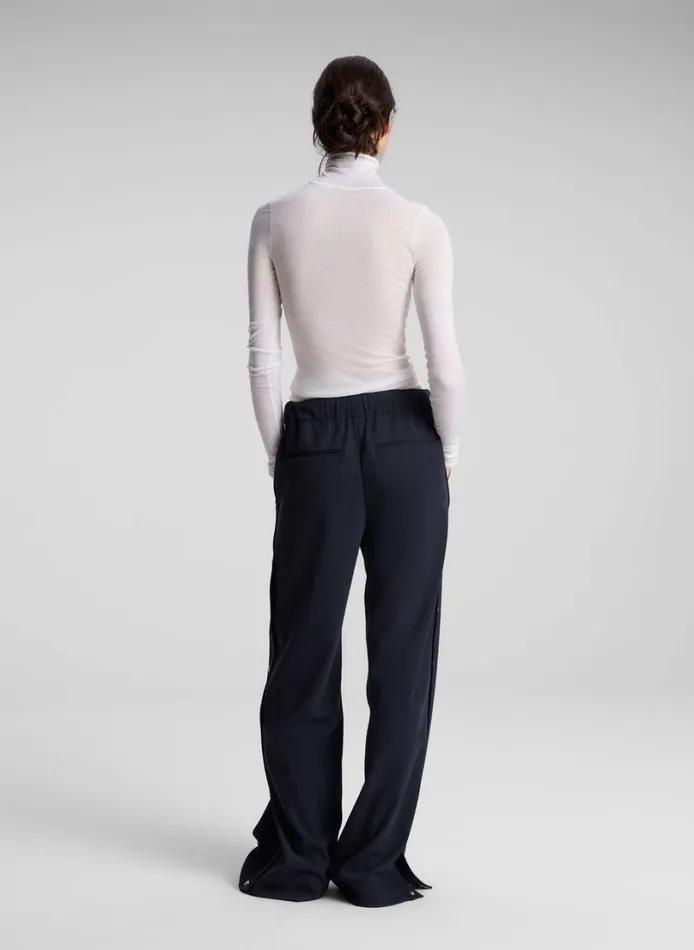 Women Tops ALC Hayes Fine Merino Turtleneck Top White