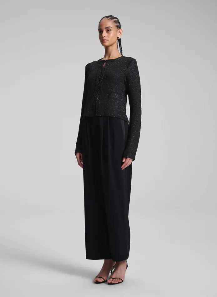 Women Tops ALC Meg Sequin Embellished Cardigan Blackblack