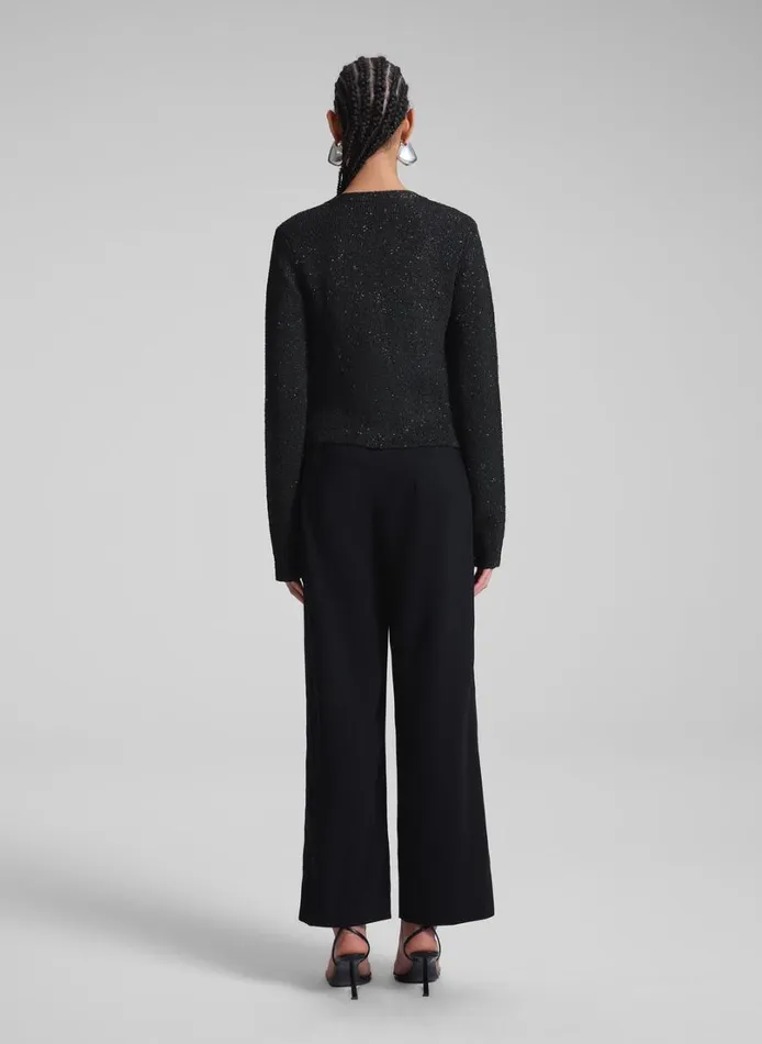 Women Tops ALC Meg Sequin Embellished Cardigan Blackblack
