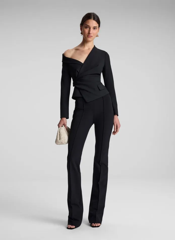 Women Tops ALC Skyla Asymmetric Top Black