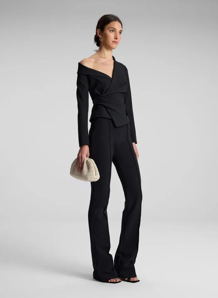 Women Tops ALC Skyla Asymmetric Top Black