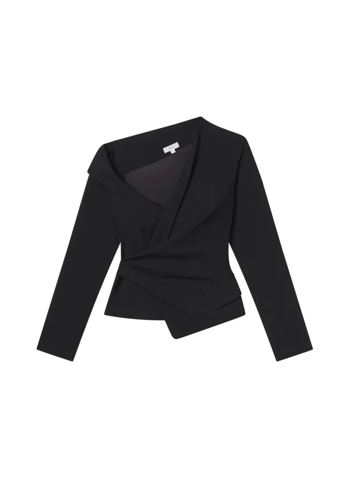 Women Tops ALC Skyla Asymmetric Top Black