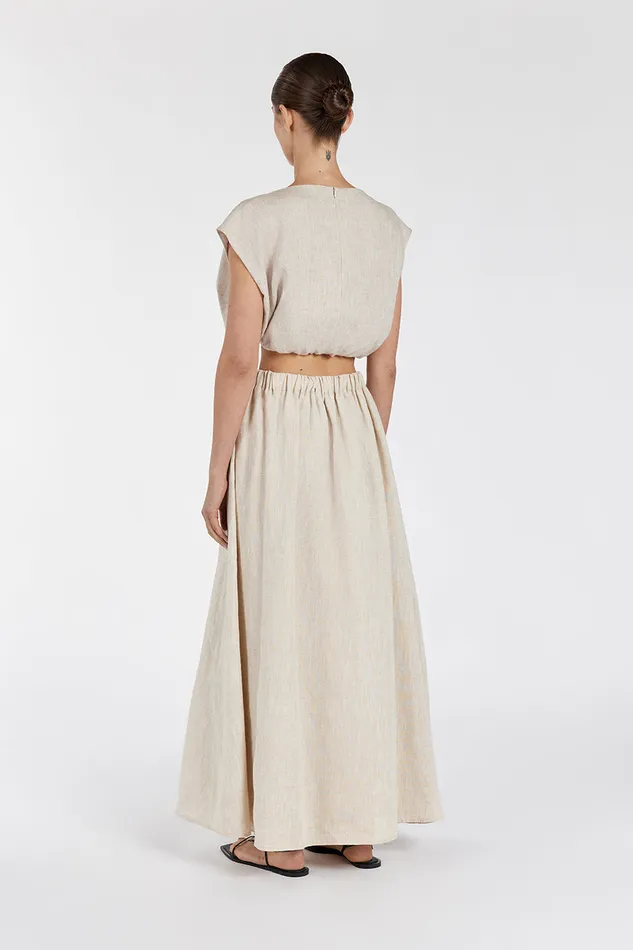 Women Tops DISSH AMY NATURAL LINEN BUBBLE TOP