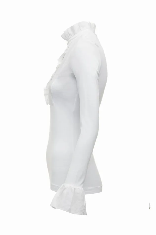 Women Tops Holland Cooper Melissa Jersey Blouse White Women Tops Holland Cooper Melissa Jersey Blouse White