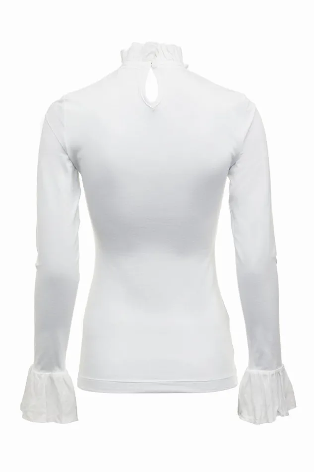 Women Tops Holland Cooper Melissa Jersey Blouse White Women Tops Holland Cooper Melissa Jersey Blouse White