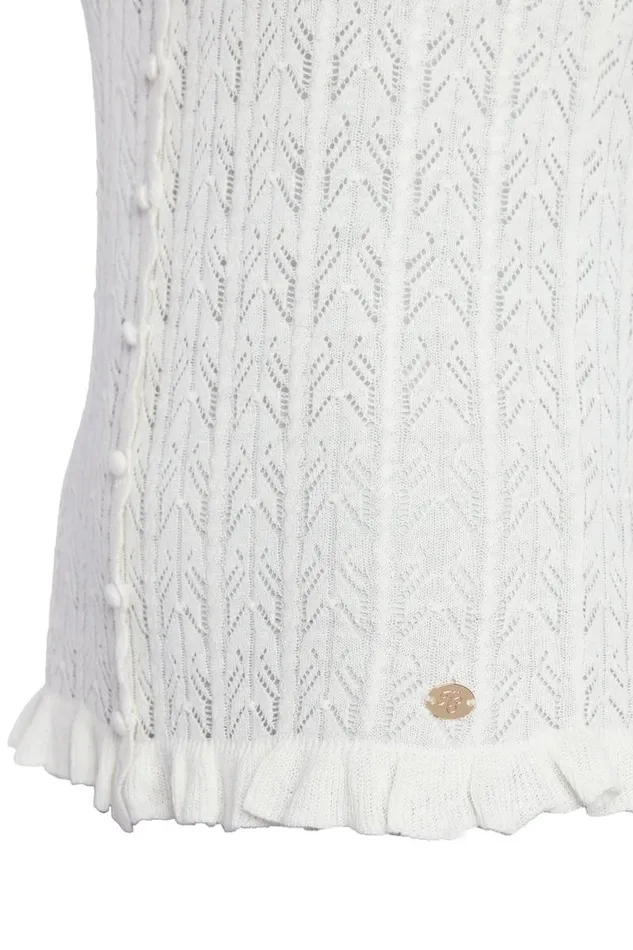 Women Tops Holland Cooper Pointelle Cami Natural Women Tops Holland Cooper Pointelle Cami Natural