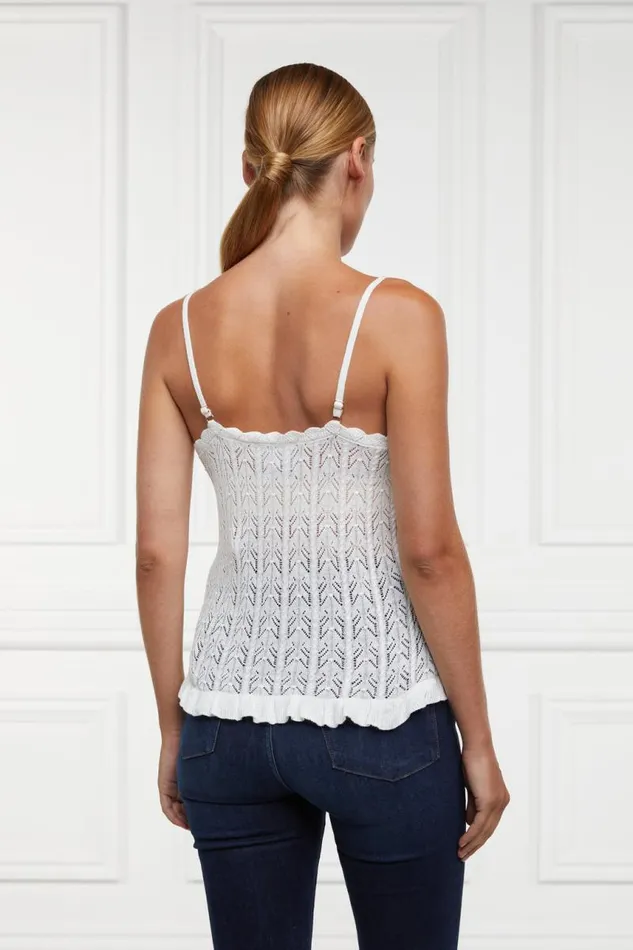 Women Tops Holland Cooper Pointelle Cami Natural Women Tops Holland Cooper Pointelle Cami Natural