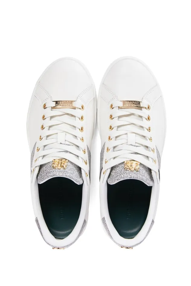 Women Trainers Holland Cooper Knightsbridge Court Trainer Silver Crystal Women Trainers Holland Cooper Knightsbridge Court Trainer Silver Crystal