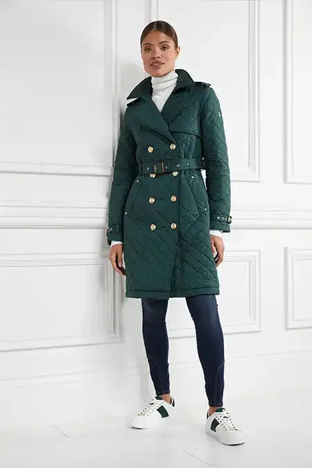 Women Trainers Holland Cooper Knightsbridge Court Trainer White Racing Green Women Trainers Holland Cooper Knightsbridge Court Trainer White Racing Green