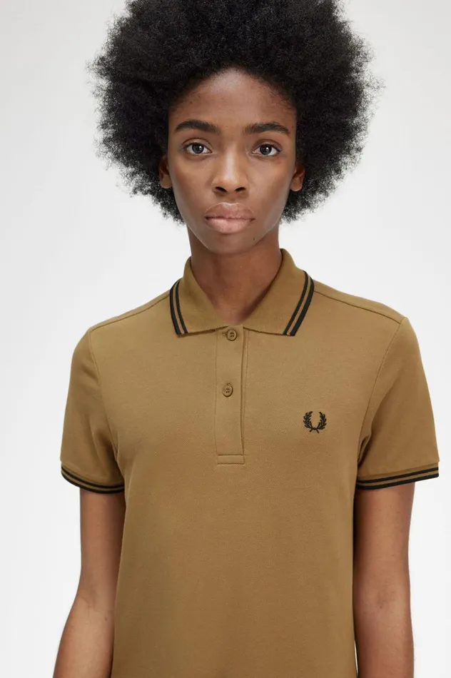 Women Twin Tipped Shirt Dress Shaded Stone Fred Perry Dresses