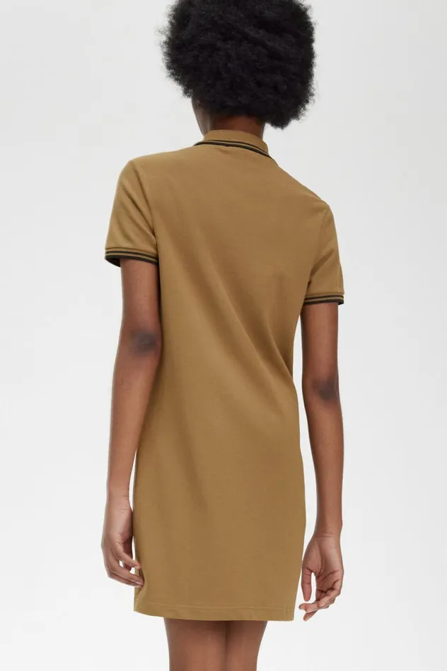 Women Twin Tipped Shirt Dress Shaded Stone Fred Perry Dresses