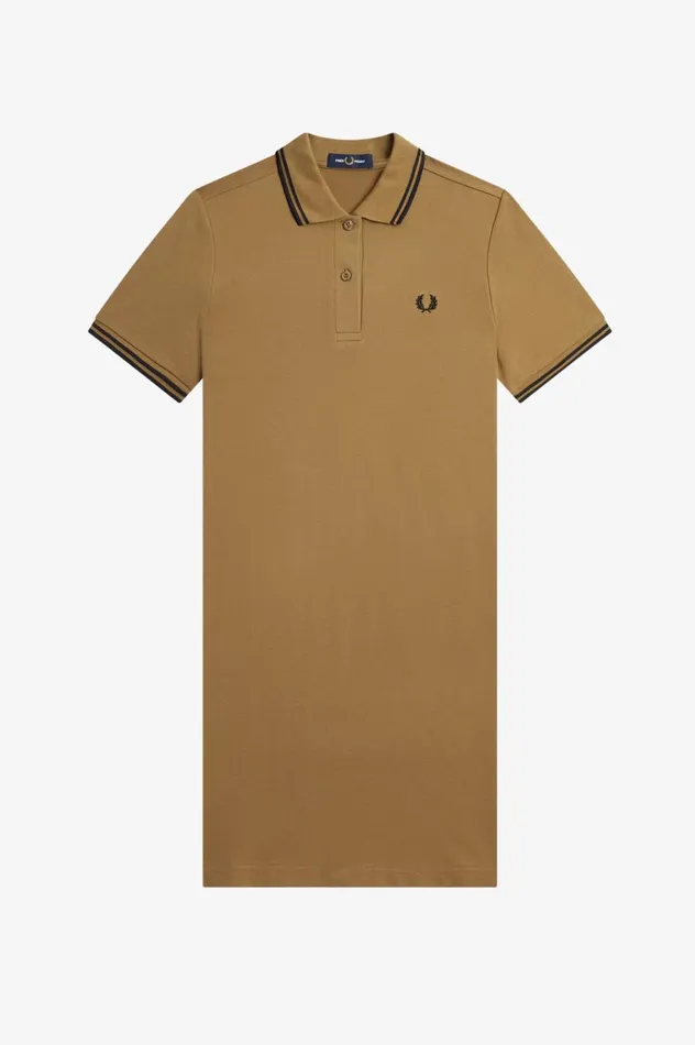 Women Twin Tipped Shirt Dress Shaded Stone Fred Perry Dresses