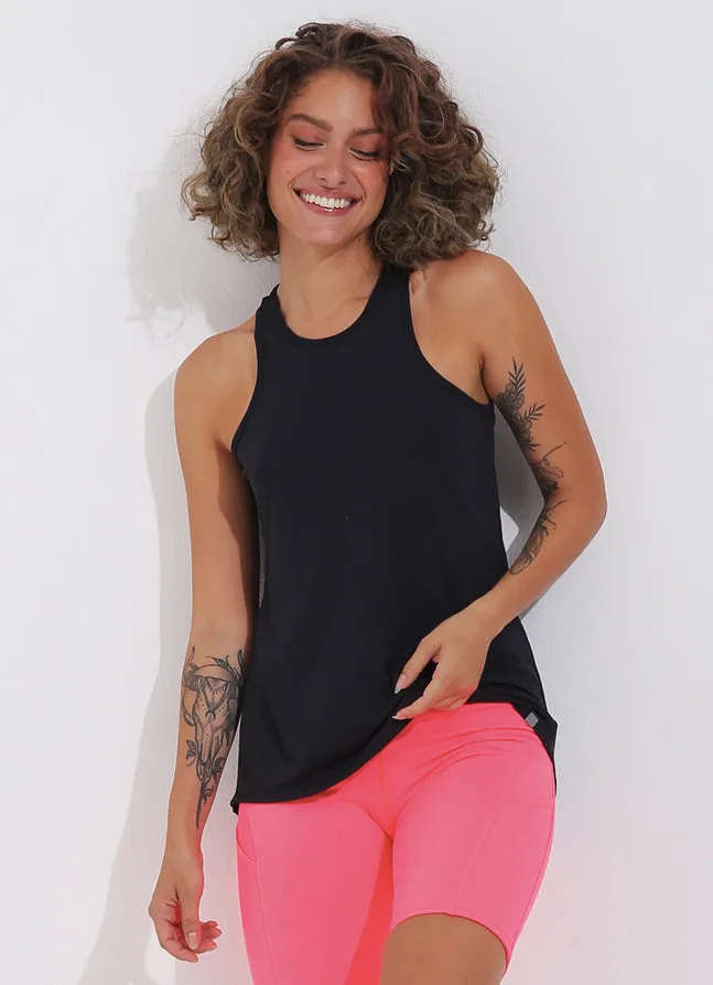 Women Urban Tank Black Dona Jo Tank Tops