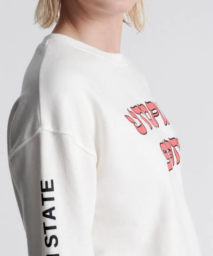 Women UTOPIAN STATE LOGO SWEATER One Teaspoon Hoodies And Sweats Women UTOPIAN STATE LOGO SWEATER One Teaspoon Hoodies And Sweats