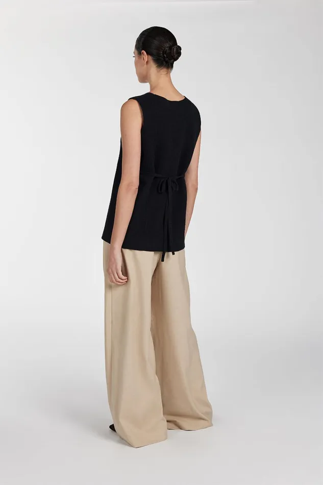 Women Vests DISSH LISA BLACK TAILORED KNIT VEST