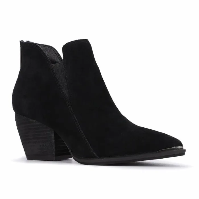 Women Vintage Havana Boots Booties Collins 8211 Black Black