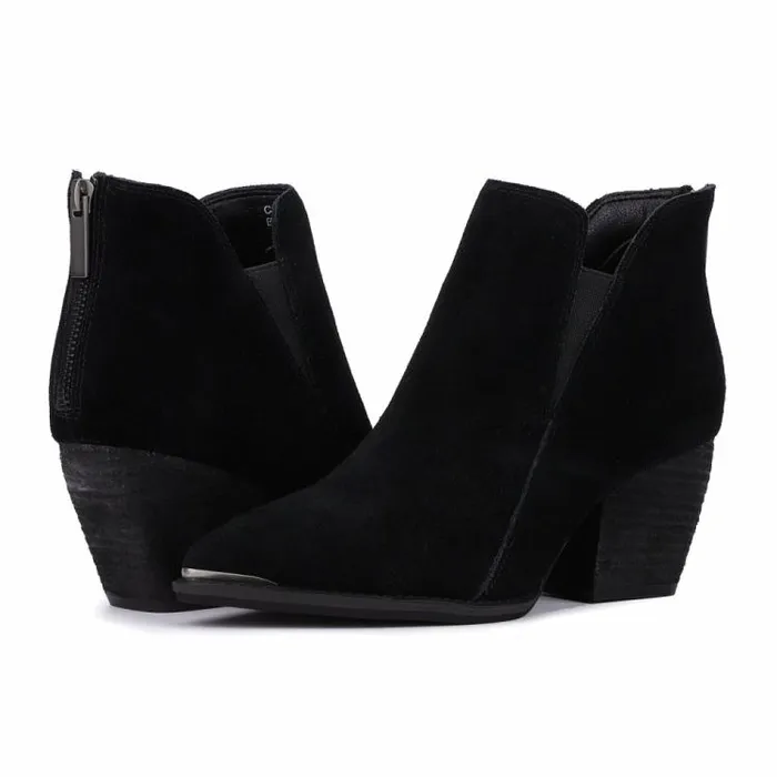 Women Vintage Havana Boots Booties Collins 8211 Black Black