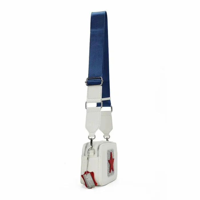 Women Vintage Havana Crossbody LEGEND 6 BAG 8211 WHITE RED