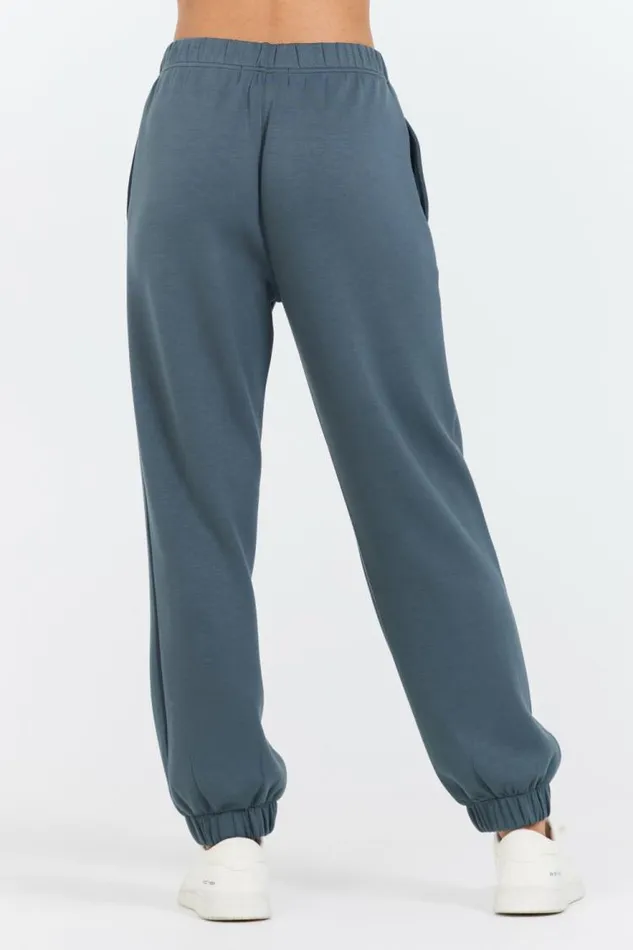 Women Vintage Havana Joggers Mountain Grey Cloud Fleece Jogger Grey