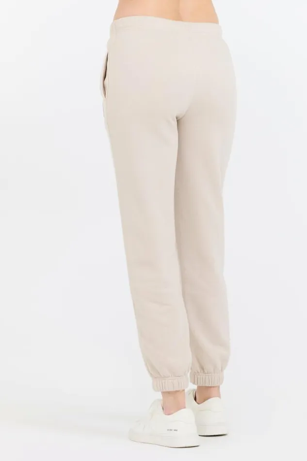 Women Vintage Havana Joggers Neutral Taupe Olive Tan Bandana Patch Jogger Taupe