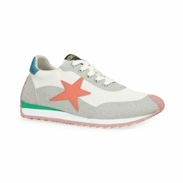 Women Vintage Havana Low Tops SHOOTER 11 8211 SILVER GLITTER PEACH MULTI Silver Glitter Peach Multi