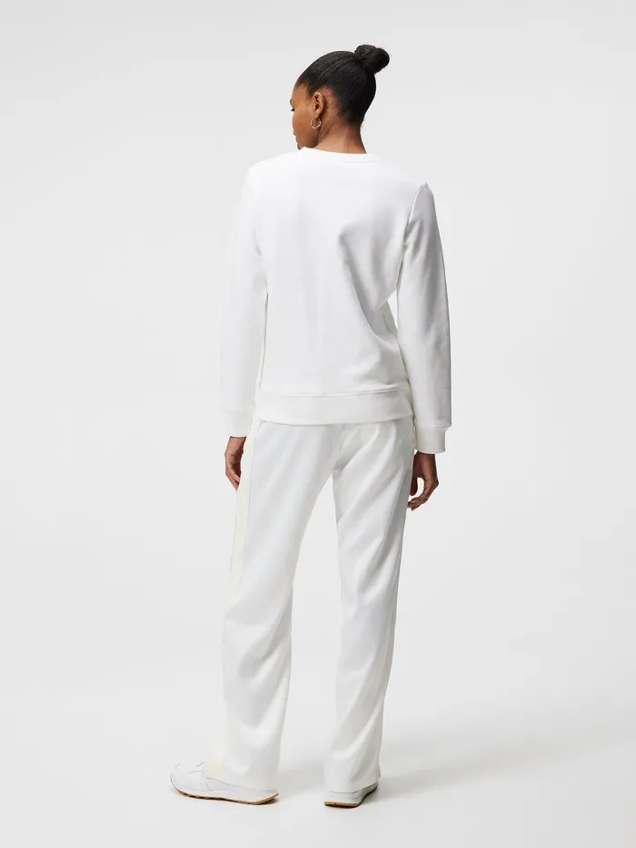 Women W Alpha Crew Neck White JLindeberg Sweaters Women W Alpha Crew Neck White JLindeberg Sweaters