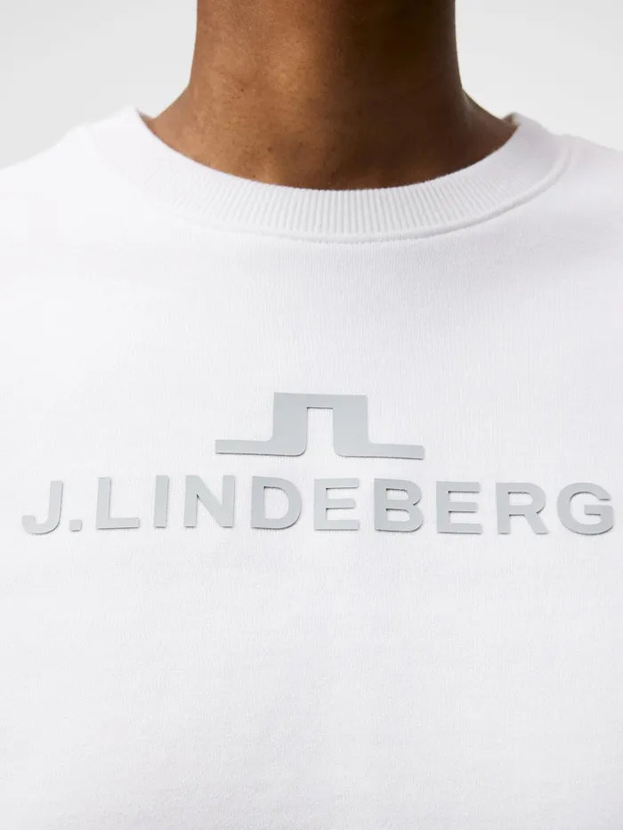 Women W Alpha Crew Neck White JLindeberg Sweaters Women W Alpha Crew Neck White JLindeberg Sweaters