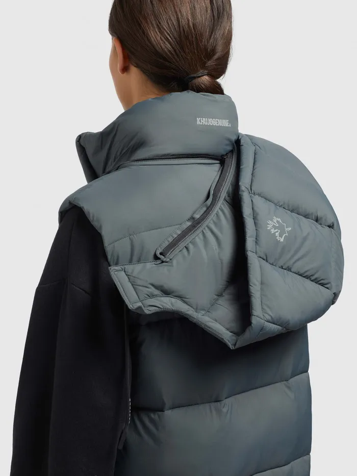 Women Weste MAGNETA MATT Grn Grn Quilted Vests KHUJO