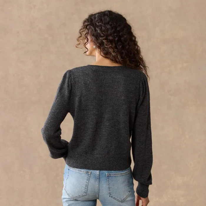 Women Whimsical Blooms Cardigan Charcoal Sundance Catalog Sweaters Women Whimsical Blooms Cardigan Charcoal Sundance Catalog Sweaters
