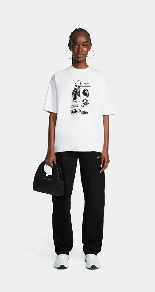 Women White Ruhinda TShirt Daily Paper TShirts Women White Ruhinda TShirt Daily Paper TShirts