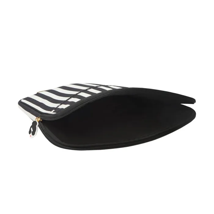 Womens Accessories Alice Olivia X Fabfitfun Laptop Sleeve Positano Stripe Sm Black