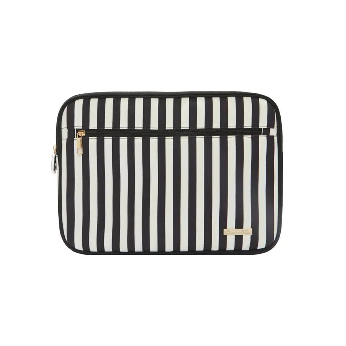 Womens Accessories Alice Olivia X Fabfitfun Laptop Sleeve Positano Stripe Sm Black