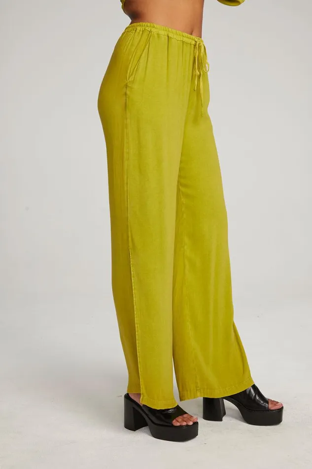 Womens Chaser Brand Bottoms Devine Citron Trousers