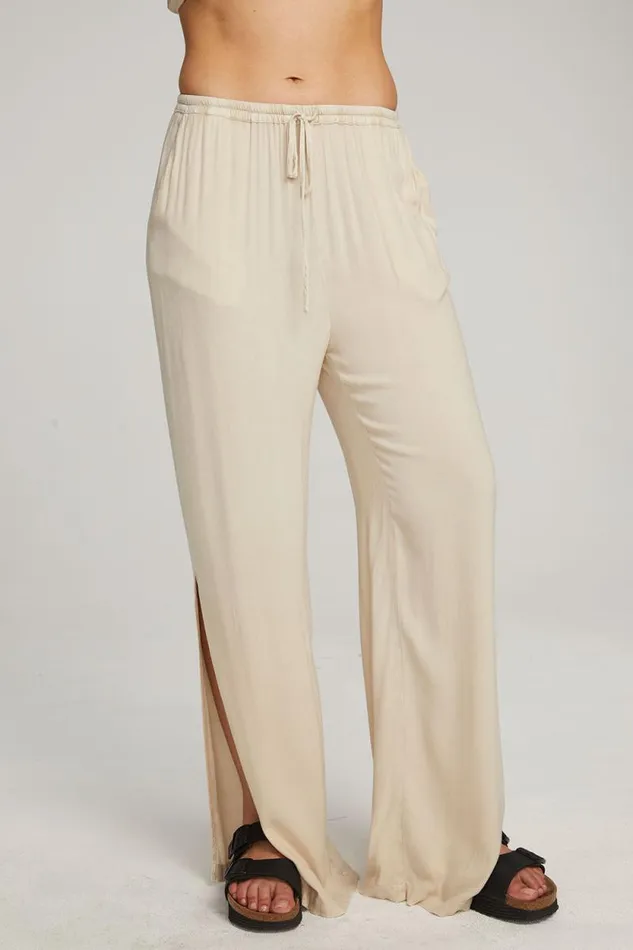 Womens Chaser Brand Bottoms Devine OffWhite Bark Trousers