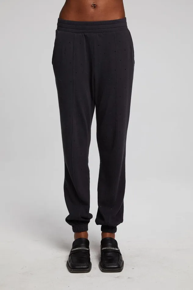 Womens Chaser Brand Bottoms Essential Licorice Jogger