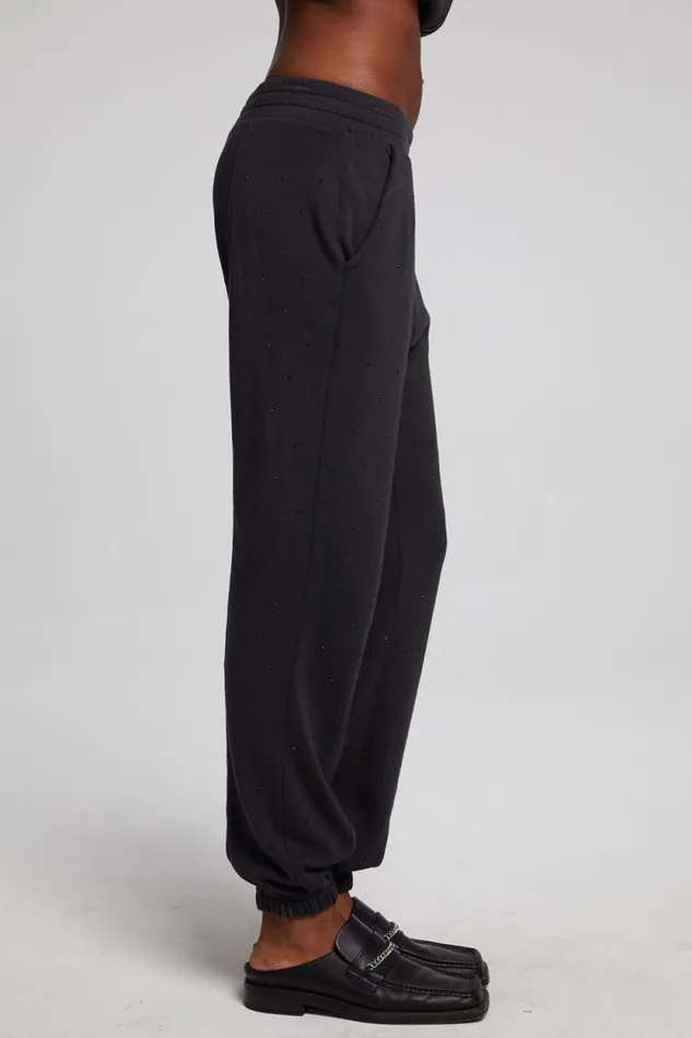 Womens Chaser Brand Bottoms Essential Licorice Jogger