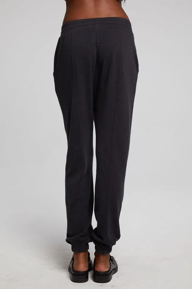 Womens Chaser Brand Bottoms Essential Licorice Jogger