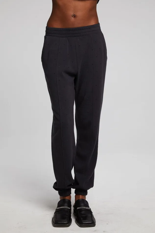 Womens Chaser Brand Bottoms Essential Licorice Jogger