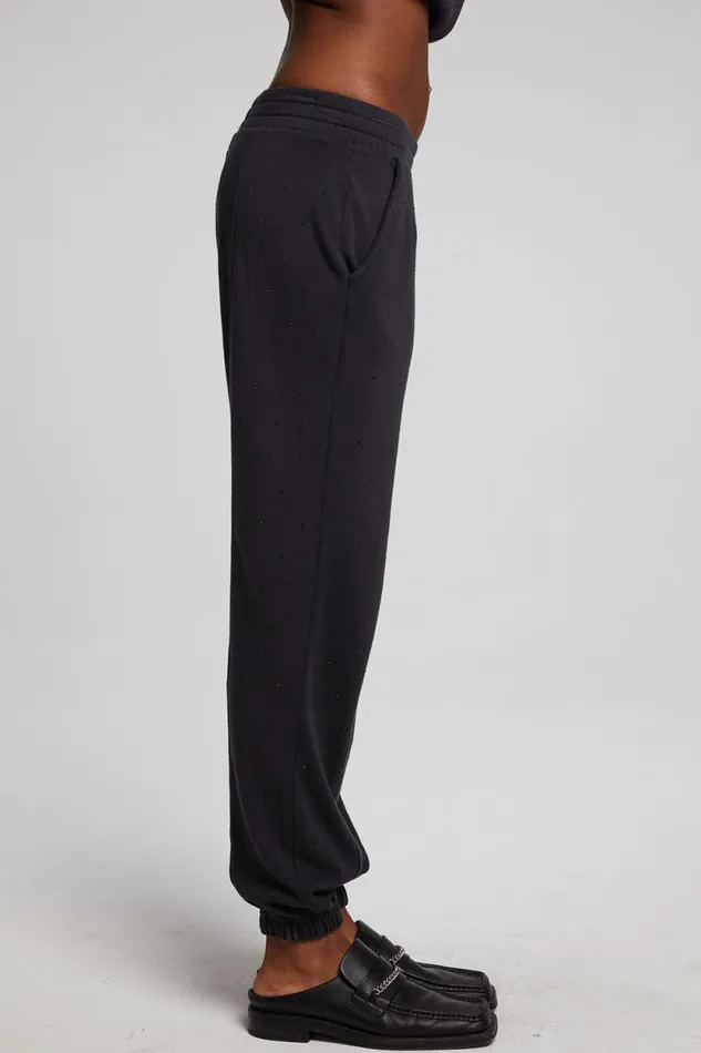 Womens Chaser Brand Bottoms Essential Licorice Jogger