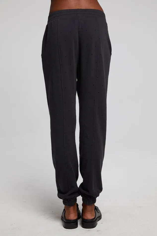 Womens Chaser Brand Bottoms Essential Licorice Jogger