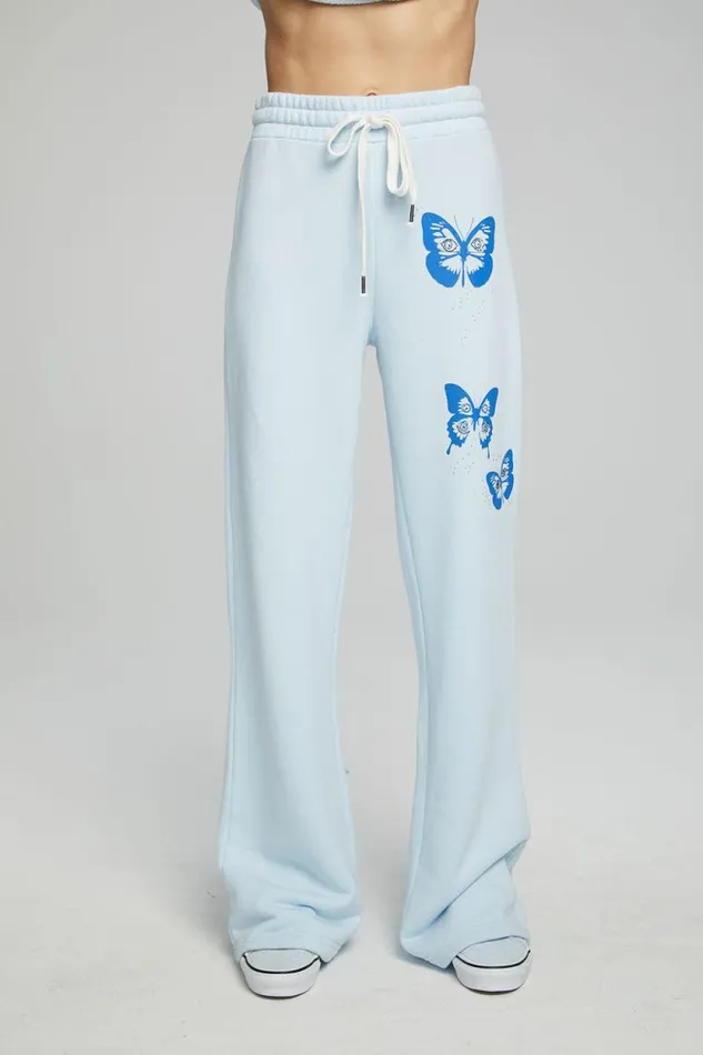 Womens Chaser Brand Bottoms Evil Eye Butterfly Pants