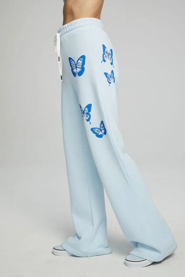Womens Chaser Brand Bottoms Evil Eye Butterfly Pants