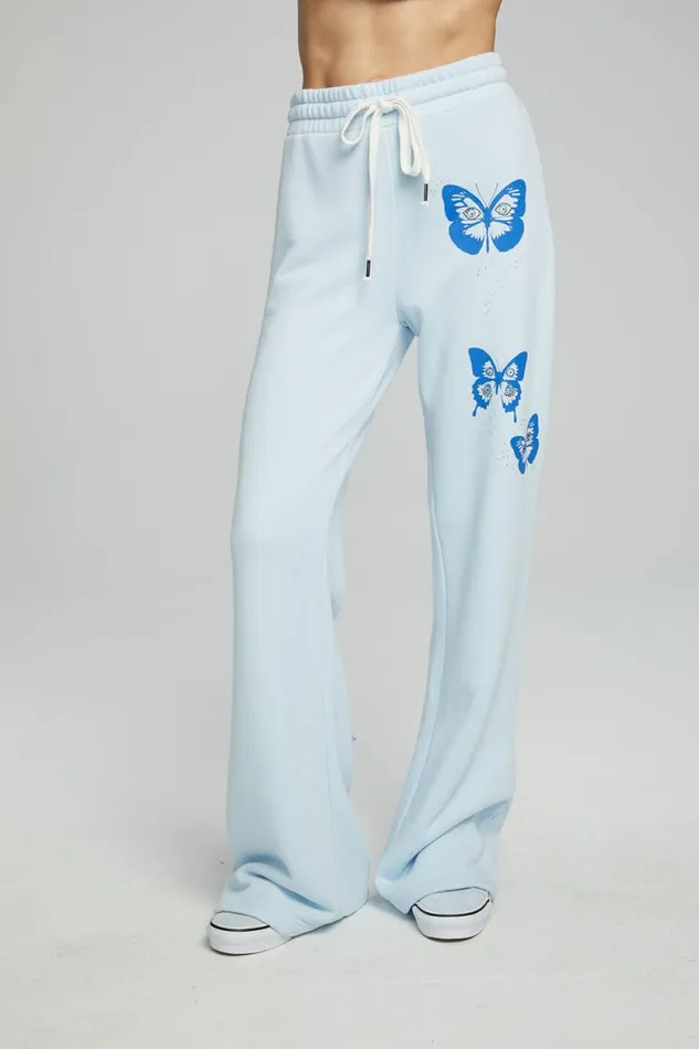 Womens Chaser Brand Bottoms Evil Eye Butterfly Pants