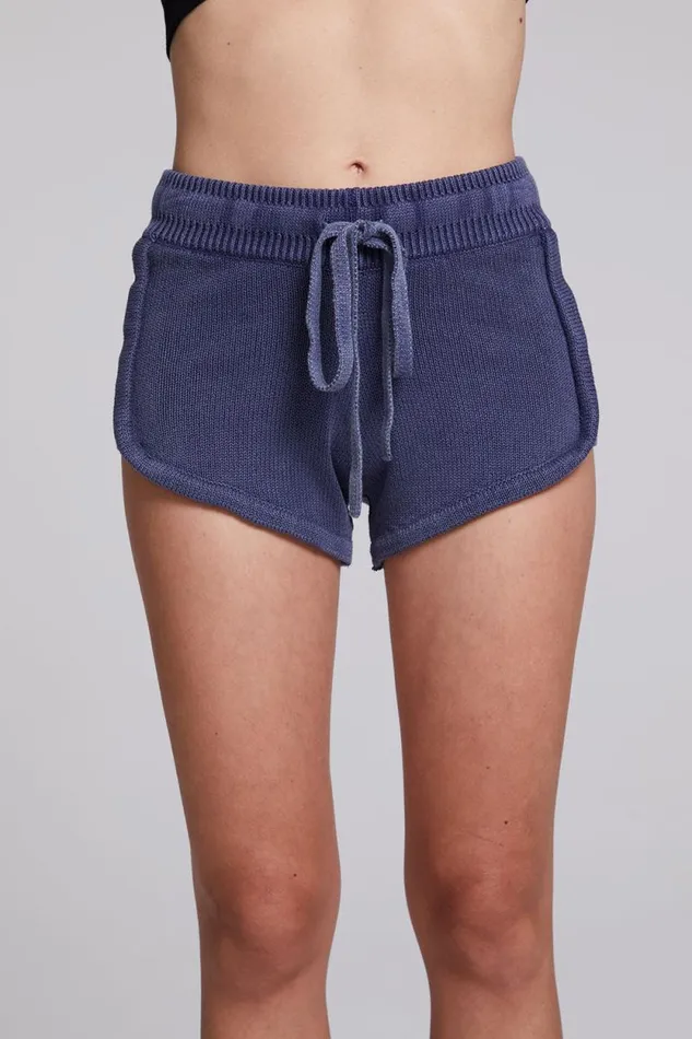 Womens Chaser Brand Bottoms Heaven Washed Indigo Shorts