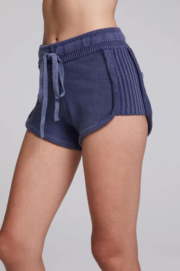 Womens Chaser Brand Bottoms Heaven Washed Indigo Shorts