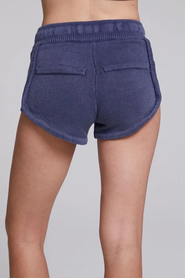 Womens Chaser Brand Bottoms Heaven Washed Indigo Shorts