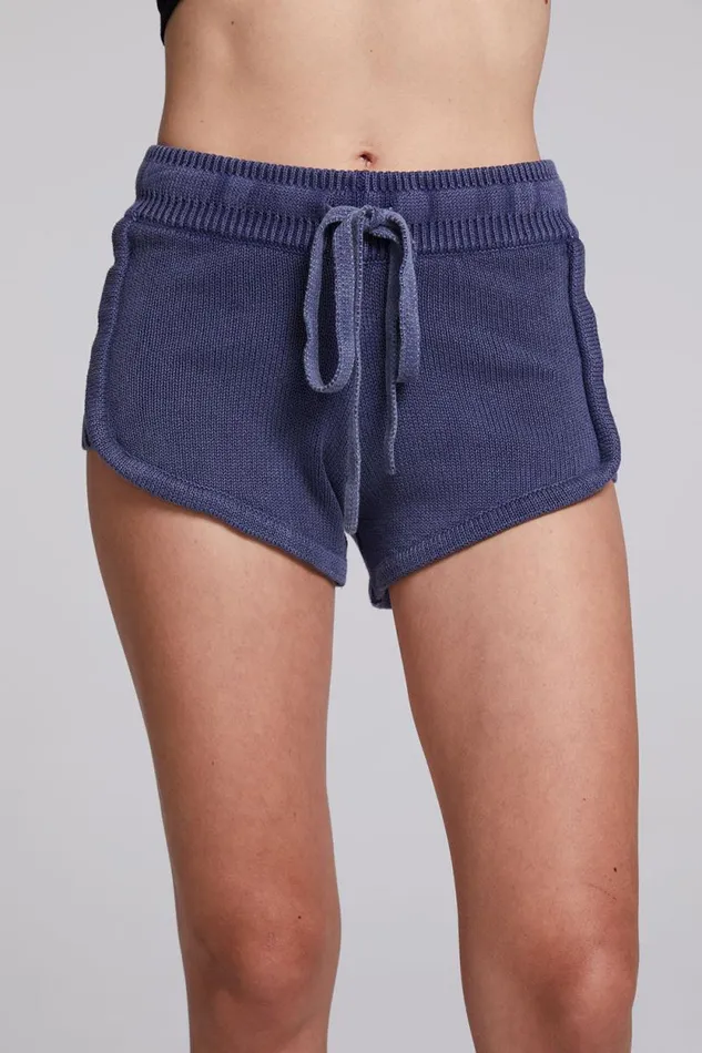 Womens Chaser Brand Bottoms Heaven Washed Indigo Shorts