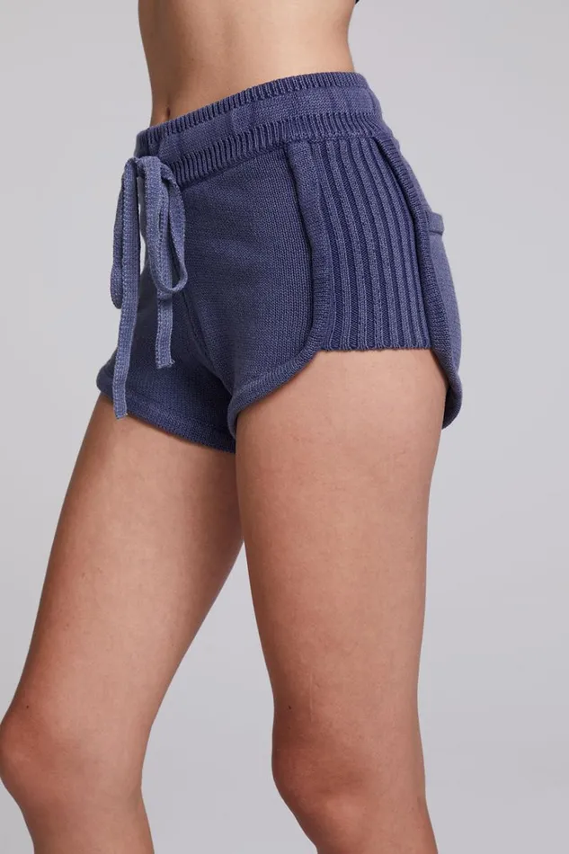 Womens Chaser Brand Bottoms Heaven Washed Indigo Shorts
