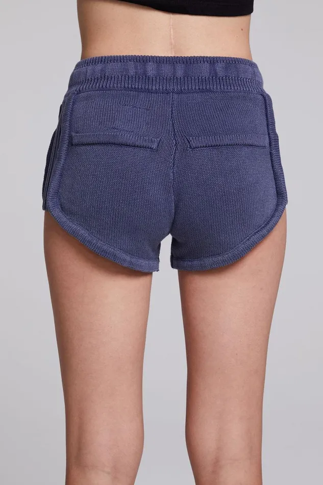 Womens Chaser Brand Bottoms Heaven Washed Indigo Shorts